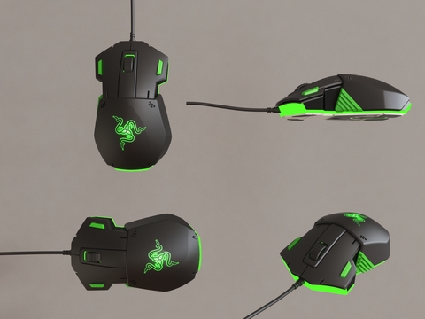  现代鼠标3d模型 