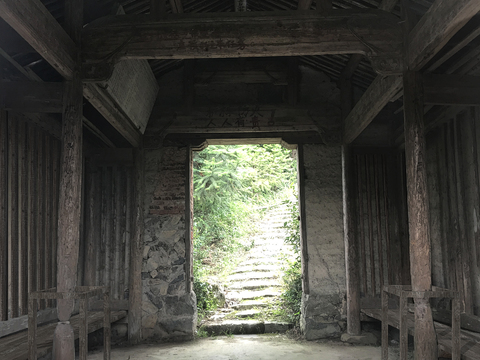  中式古建景观psd 