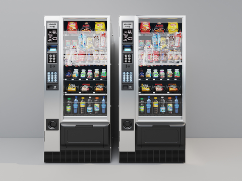  自助售货机3d模型 