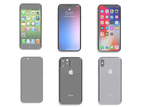  iPhone 苹果手机3d模型 