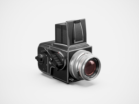  现代哈苏相机3d模型 