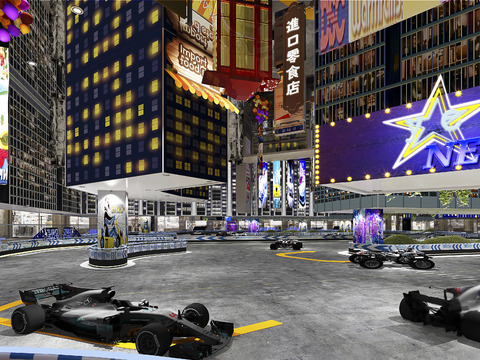  现代户外卡丁车游乐场3d模型 