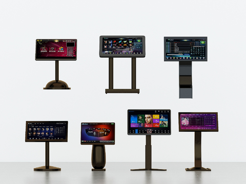  KTV 点歌台 点唱机 点歌屏3d模型 