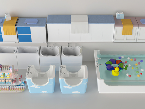  婴儿游泳池3d模型 