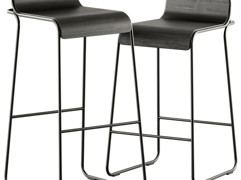  Minotti 吧椅 吧凳3d模型 