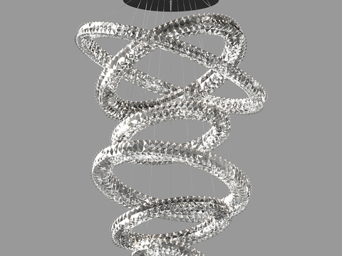  水晶吊灯 大堂吊灯3d模型 