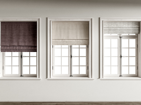 窗帘 卷帘 拉帘 折叠帘3d模型