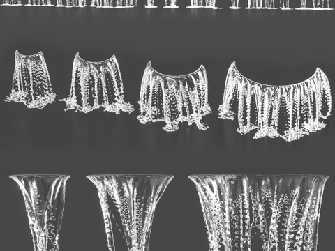  喷泉 流水 瀑布 水幕3d模型 