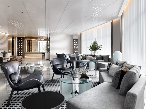  SCD郑树芬设计 中央·雲璟售楼处3d模型 