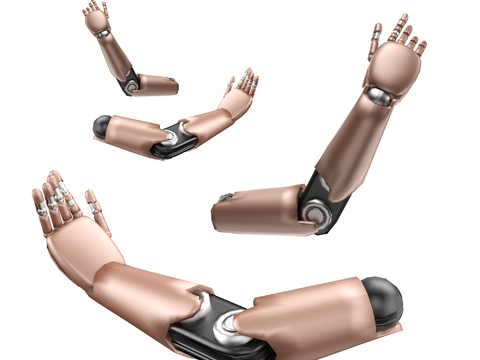  智能机械手臂3d模型 