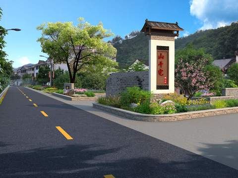  现代道路桥梁景观psd 