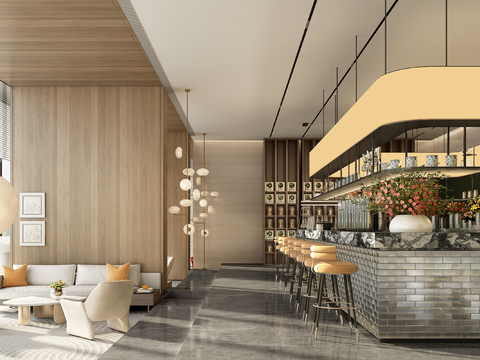  李益中设计 西安万科四季花城售楼处3d模型 