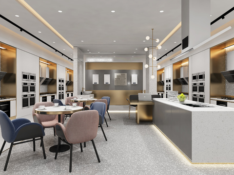  现代橱柜展厅3D模型 