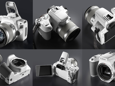  现代佳能数码相机3d模型 