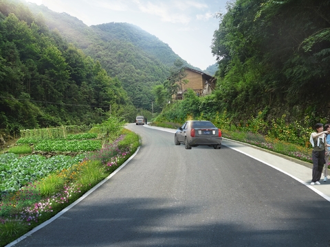  乡村公路 马路psd 