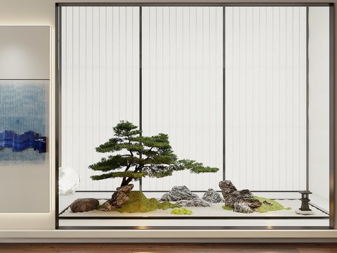  植物造景 景观小品3d模型 