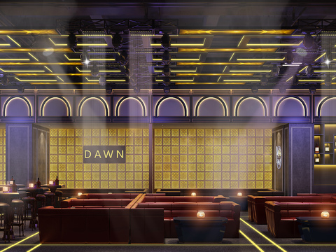  酒吧 KTV 夜总会3d模型 