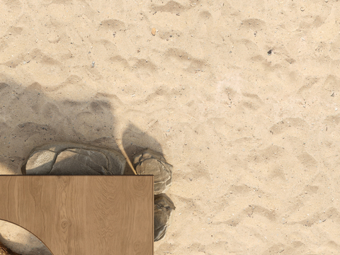  沙滩 沙子 沙地3d模型 