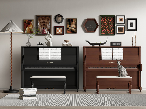  YAMAHA钢琴3d模型 