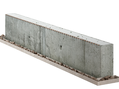  户外水景 流水 瀑布3d模型 