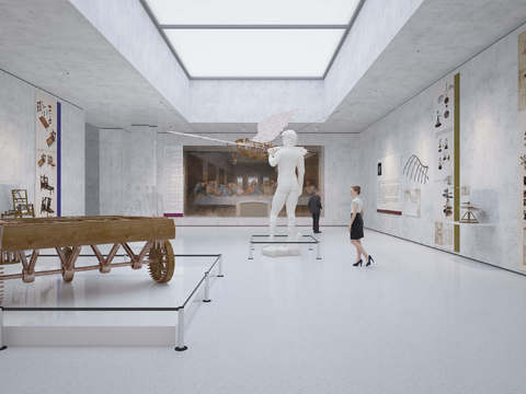  现代艺术博物馆3d模型 