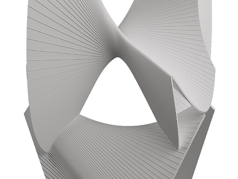  现代艺术品雕塑摆件3d模型 