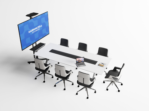  会议桌 会议台 会议屏3d模型 