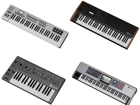  电子琴 乐器3d模型 