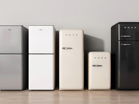  小冰箱 智能冰箱 迷你冰箱3d模型 