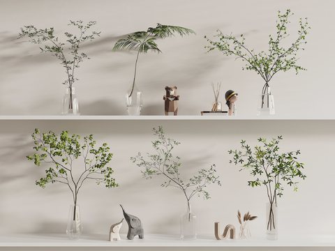  水生植物 水培绿植3d模型 