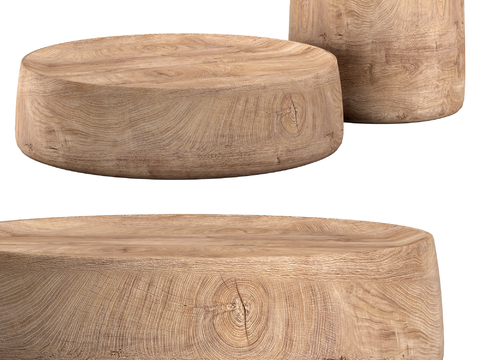  Poliform 子母茶几3d模型 