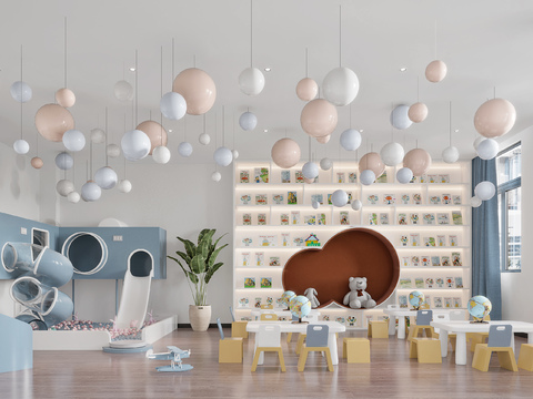  儿童娱乐区 游玩区3d模型 