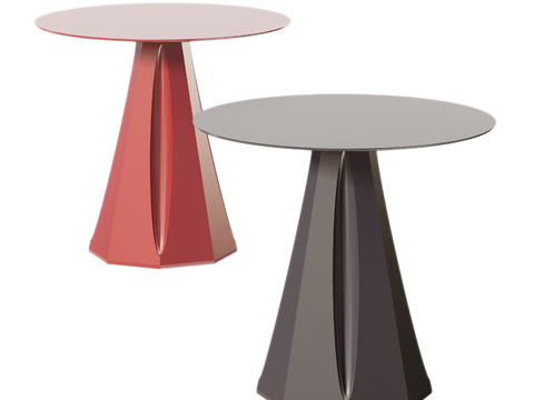 现代边几角几3d模型