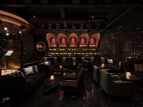  现代清吧酒吧3d模型 