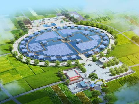  太阳能 公园景观psd 