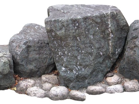  庭石 景观石 岩石psd 