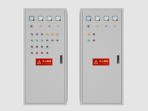  配电箱3d模型 
