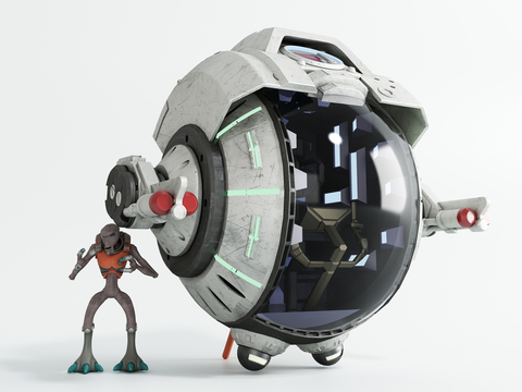  太空船 宇宙飞船 飞行器 外星人3d模型 