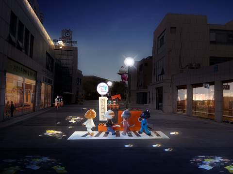  美陈小品 卡通雕塑psd 