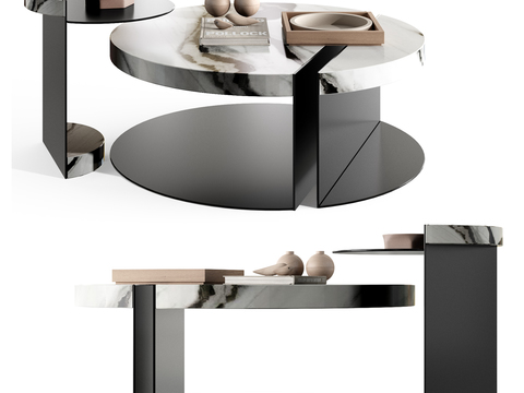  MISSANA 圆形茶几3d模型 