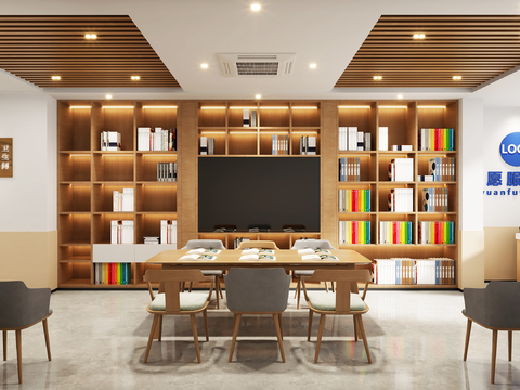  现代社区服务中心3d模型 