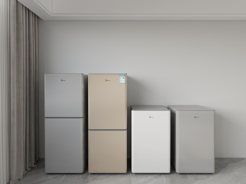  冰箱 冰柜3d模型 