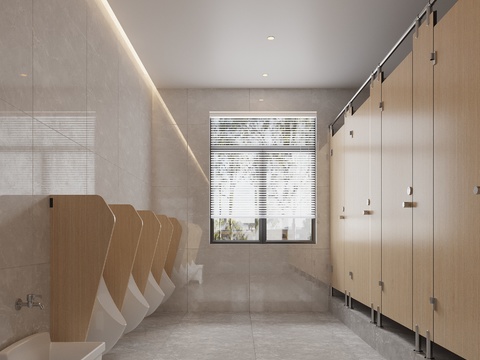  公共卫生间 公厕3d模型 