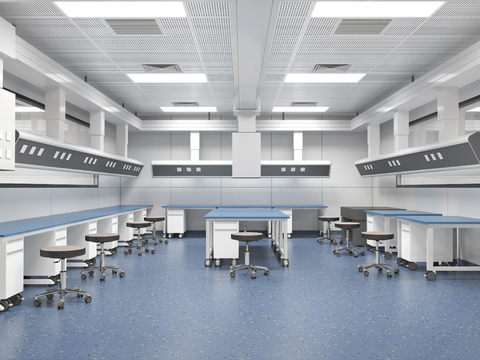  物理实验室3d模型 