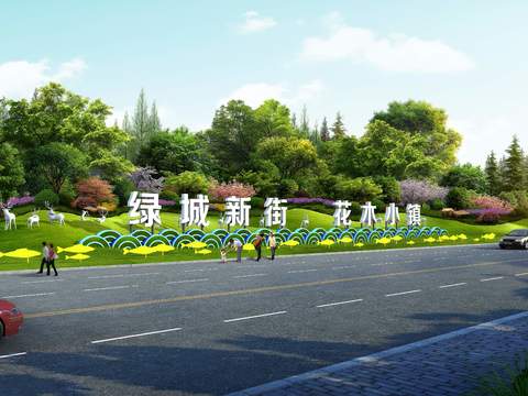  现代道路桥梁psd 