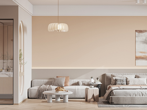  现代单身公寓3d模型 