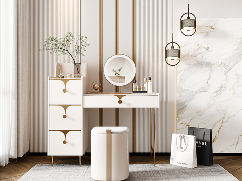 现代梳妆台3d模型