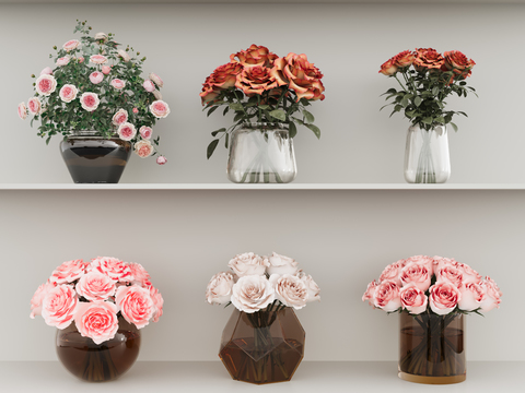  鲜花 水生植物 水培植物3d模型 