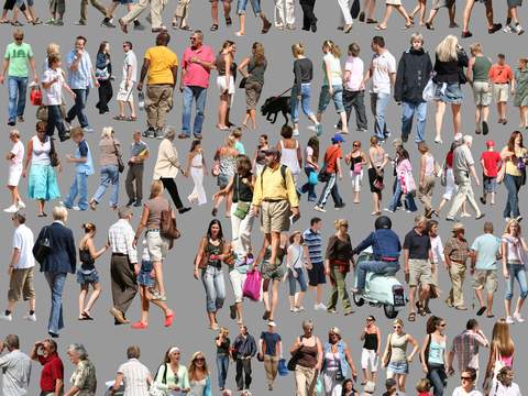  现代都市人物psd 