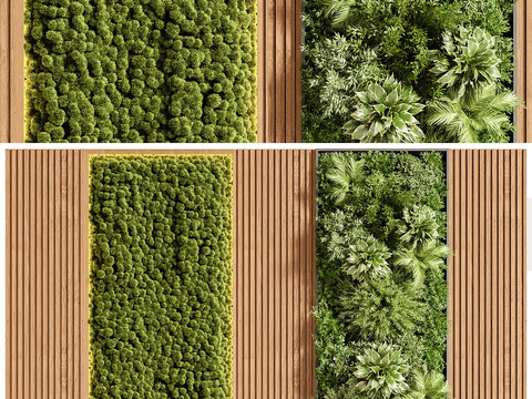  植物墙 绿植墙3d模型 